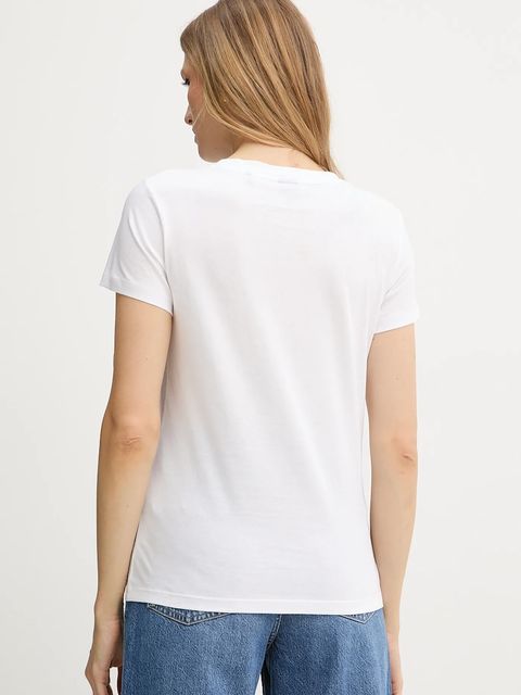 BOSS Orange t-shirt bawełniany damski kolor biały 50545288 - zdjęcie produktu nr 2