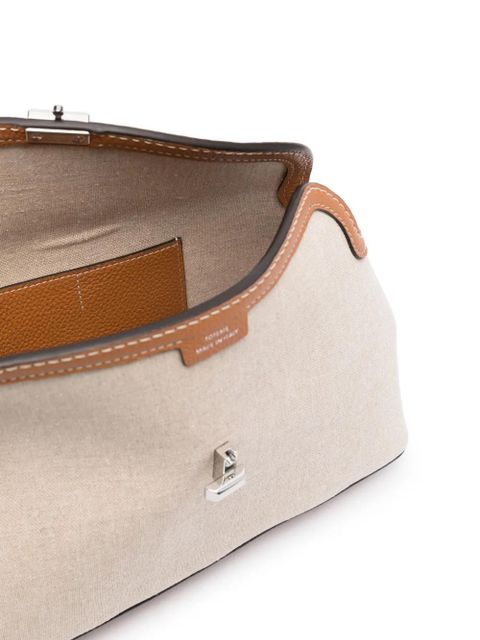 TOTEME T-Lock clutch bag - Neutrals