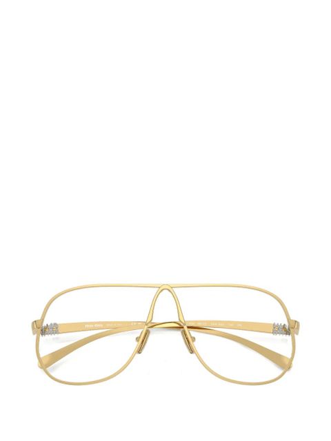Miu Miu Eyewear pilot-frame sunglasses - Gold