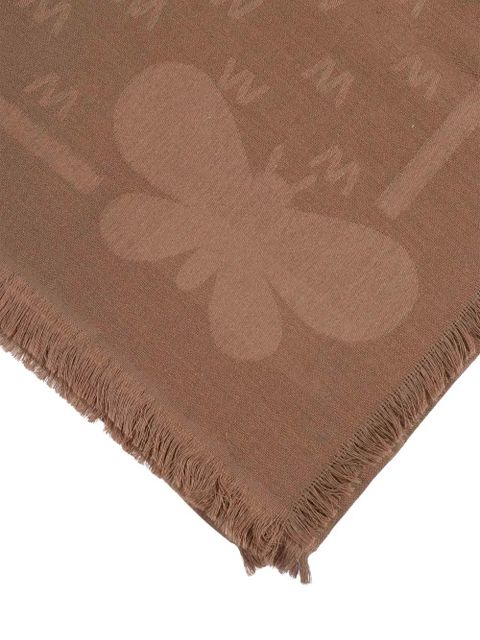 Weekend Max Mara DIRE fringed scarf - Brown