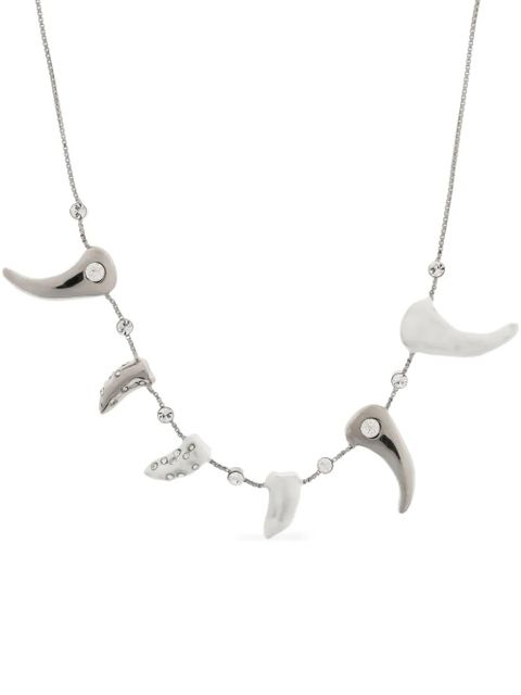 Marni embellished-claws necklace - Grey