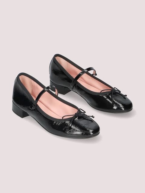 Pretty Ballerinas baleriny skórzane Gretschen kolor czarny 52237_A