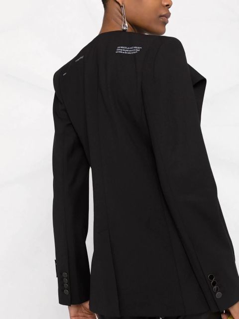 Off-White draped single-breasted jacket - Black