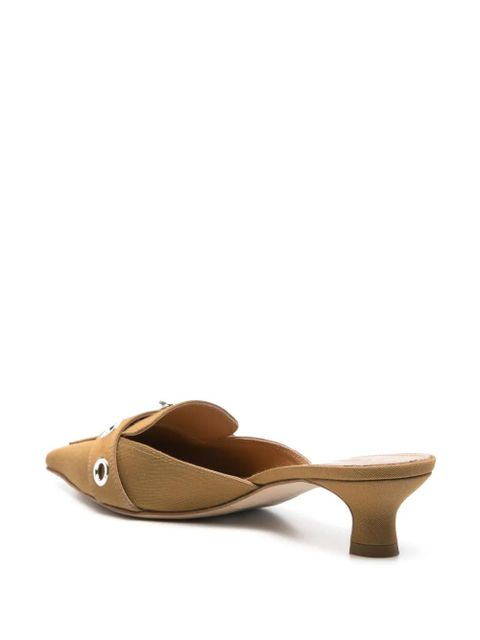 Aeyde 40mm Danielle mules - Brown