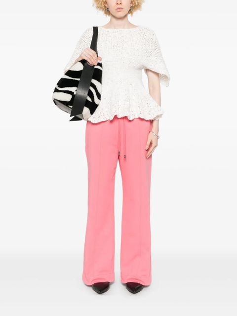 JW Anderson gathered-waist track pants - Pink