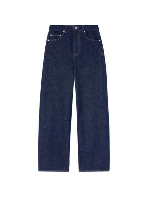 GANNI Izey five-pockets jeans - Blue