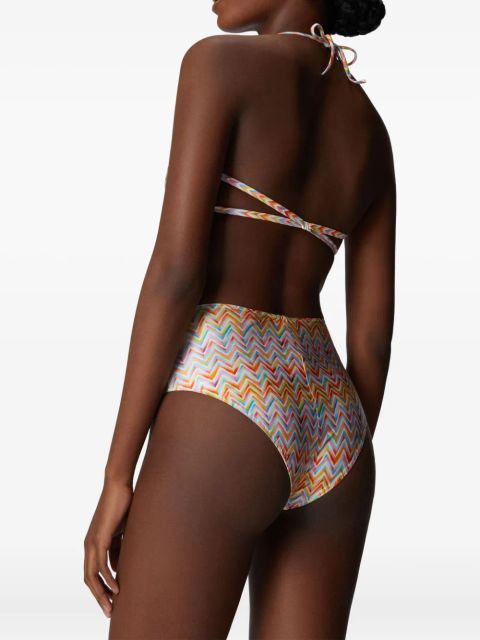 Missoni zigzag-pattern bikini - Neutrals