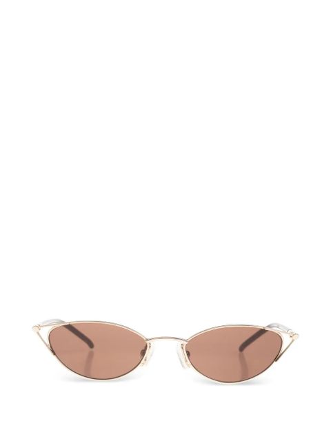 Alexander McQueen oval-frame sunglasses - Gold - zdjęcie produktu nr 1