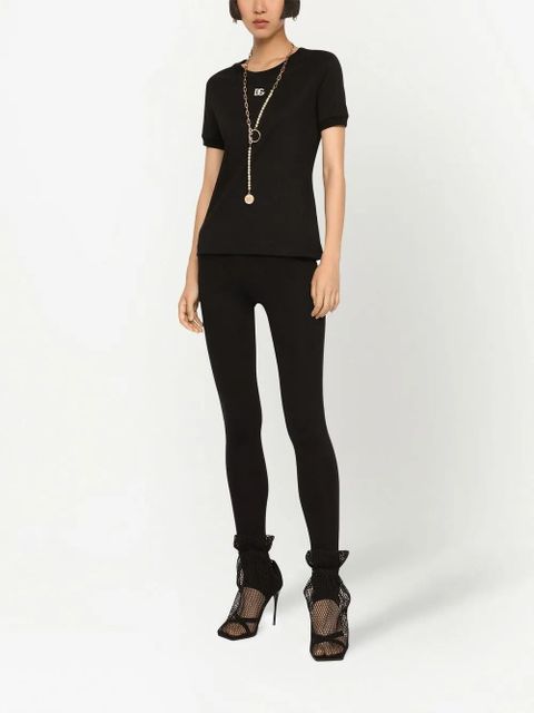 Dolce & Gabbana crystal-embellished cotton T-shirt - Black