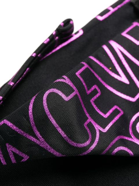 Versace logo-print tie-fastening bikini bottoms - Black - zdjęcie produktu nr 2