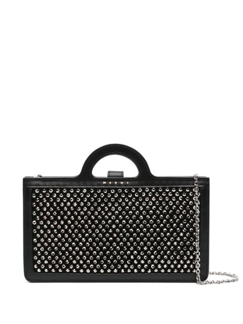 Marni crystal-embellished cross body bag - Black