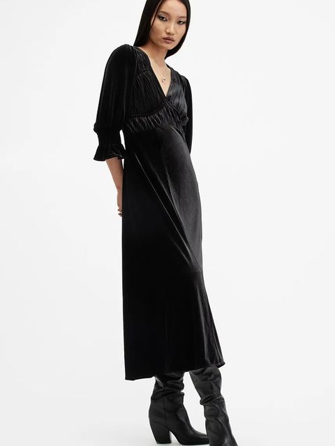 AllSaints sukienka ANI VELVET