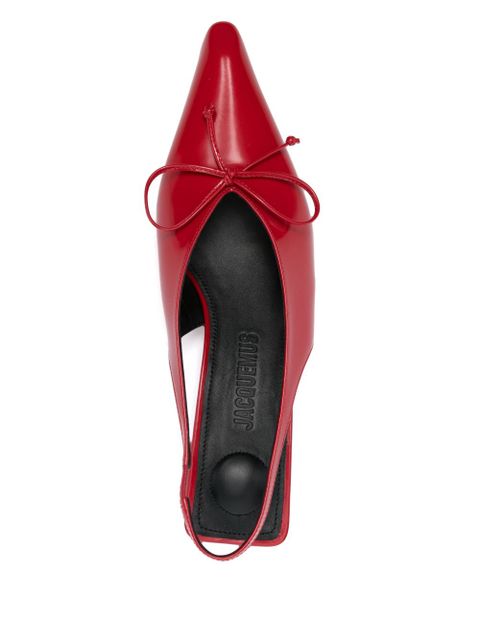 Jacquemus 35mm Cubisto slingback - Red
