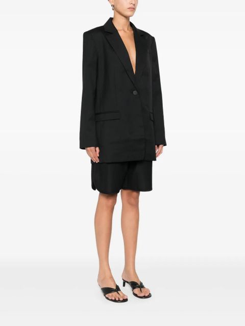 St. Agni pinstriped split-detail blazer - Black - zdjęcie produktu nr 2