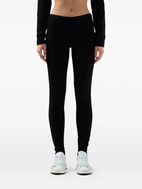 GCDS logo-tape leggings - Black