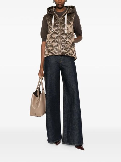 Max Mara hooded quilted gilet - Brown - zdjęcie produktu nr 2