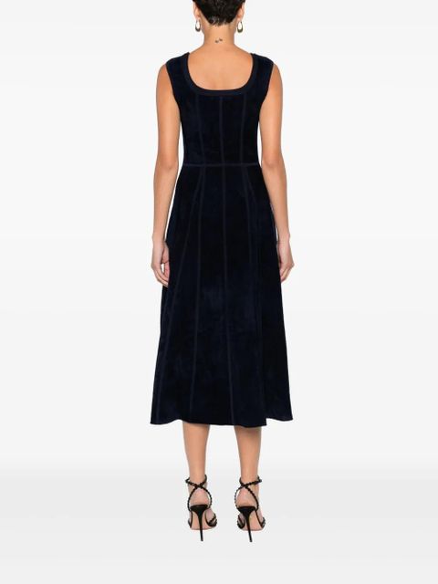 Maje panelled midi dress - Blue