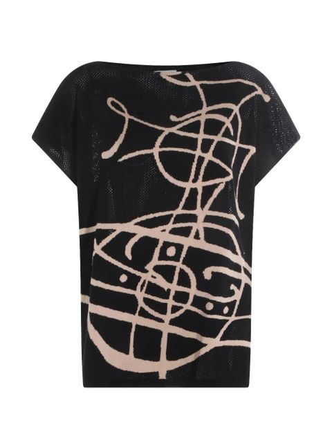 Vivienne Westwood graphic print top - Black - zdjęcie produktu nr 1