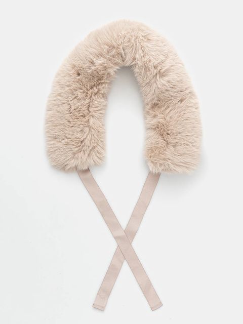 Pedro del Hierro szalik damski kolor beżowy gładki 4962467 - zdjęcie produktu nr 1