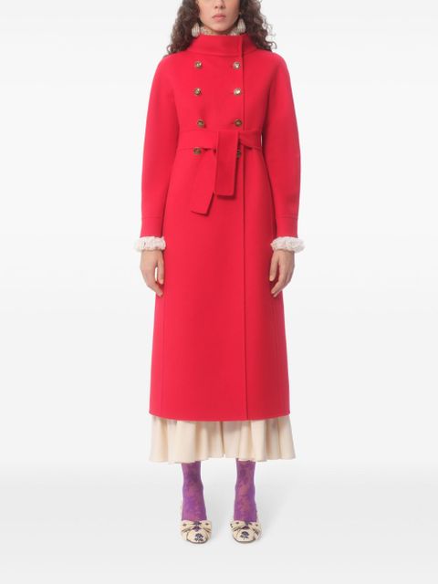 Valentino Garavani compact drap coat - Red