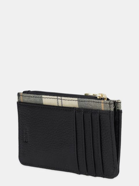 Barbour portfel skórzany damski kolor czarny LLG0035 - zdjęcie produktu nr 2