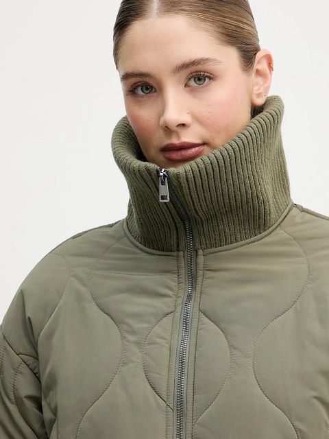 United Colors of Benetton kurtka kolor zielony zimowa 2R1VDN08J