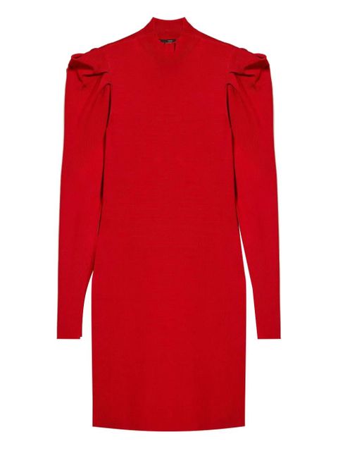 TWINSET draping knit mini dress - Red - zdjęcie produktu nr 1