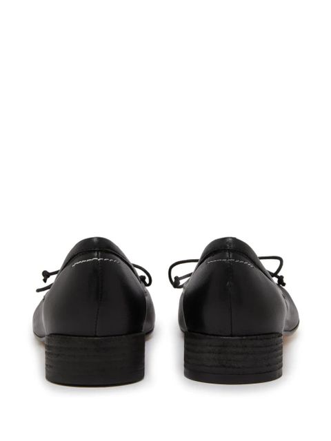 MM6 Maison Margiela Anatomic leather ballerina shoes - Black