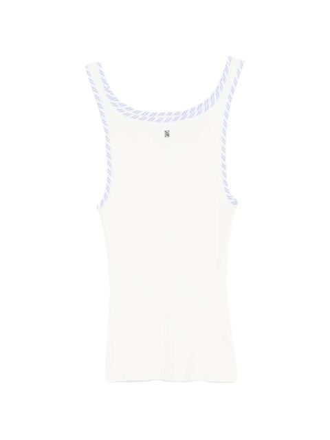 SANDRO striped knitted top - White - zdjęcie produktu nr 1