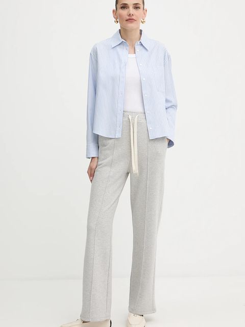 Weekend Max Mara koszula bawełniana NUORO damska kolor niebieski relaxed z kołnierzykiem klasycznym 2525116111600