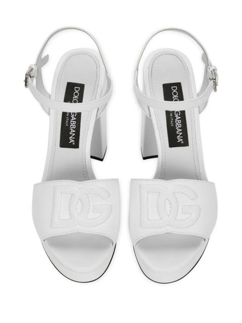 Dolce & Gabbana 85mm Keira platform sandals - White - zdjęcie produktu nr 2