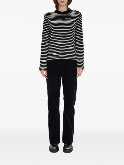 Zadig&Voltaire Spiky striped button-detailed sweater - Black - zdjęcie produktu nr 2