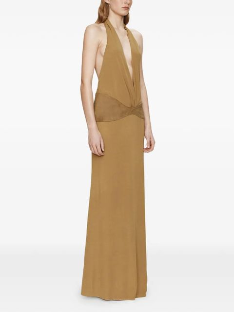 Christopher Esber Contour halterneck belted dress - Neutrals - zdjęcie produktu nr 2
