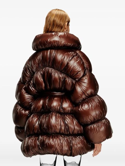 Diesel W-Inona padded coat - Brown