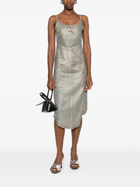 Diesel De-Vera-S logo-detail midi dress - Blue - zdjęcie produktu nr 2