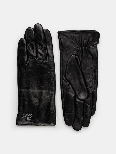 Karl Lagerfeld rękawiczki damskie kolor czarny A1W33146 - zdjęcie produktu nr 1
