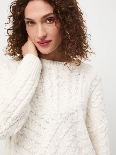 Medicine sweter damski kolor beżowy