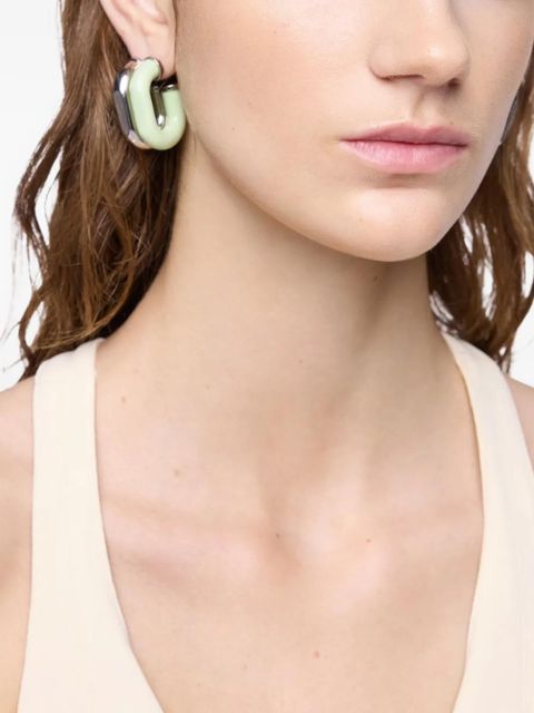 Rabanne link earrings - Silver - zdjęcie produktu nr 2