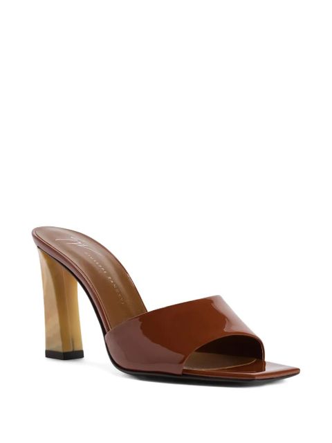 Giuseppe Zanotti Talia square-toe sandals - Brown - zdjęcie produktu nr 2