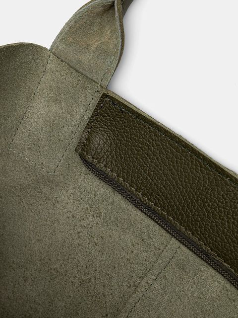 Answear.LAB torebka skórzana kolor zielony