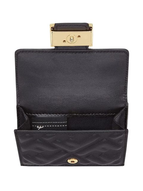 FENDI monogram-pattern wallet - Black