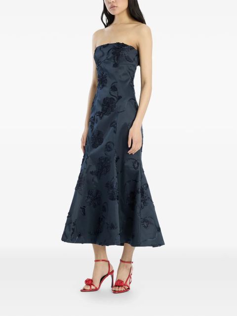 ROTATE BIRGER CHRISTENSEN 3d flower midi dress - Blue - zdjęcie produktu nr 2