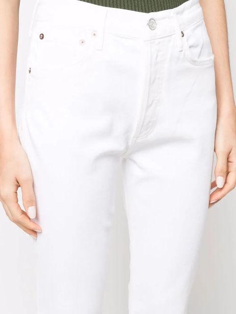AGOLDE high-waist cropped jeans - White