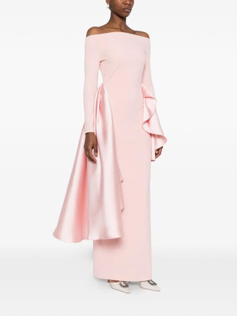Solace London ruffled long sleeve maxi dress - Pink - zdjęcie produktu nr 2