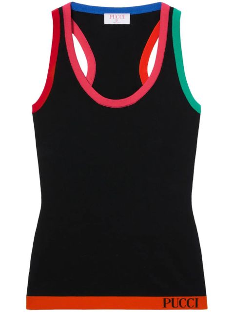 PUCCI colour-block knitted tank top - Black - zdjęcie produktu nr 1