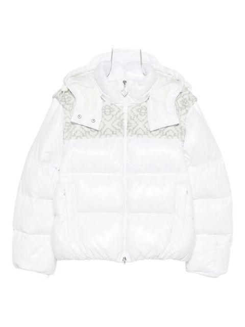 Casablanca zip-up ski puffer jacket - White