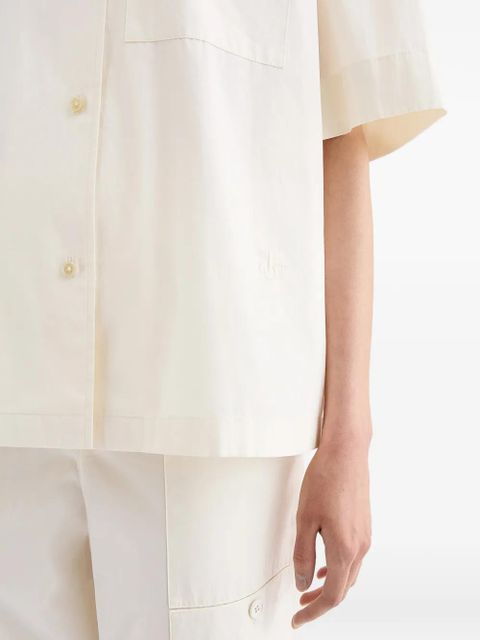 Jil Sander patch pocket cotton poplin shirt - Neutrals - zdjęcie produktu nr 2