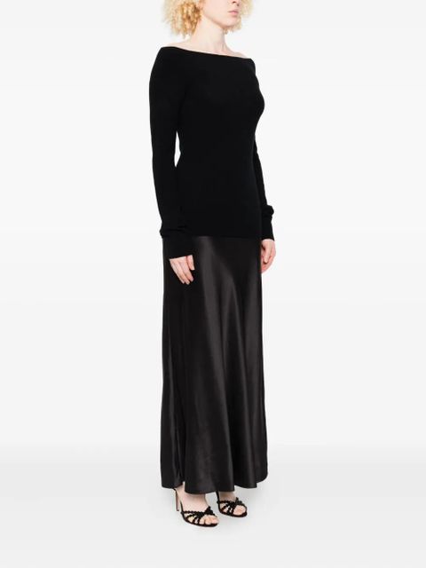 Christopher Esber Monument silk cashmere dress - Black