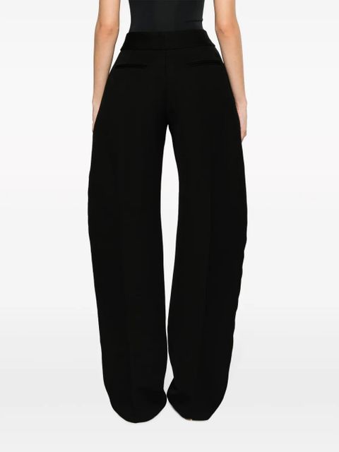 The Attico tailored wide-leg trousers - Black