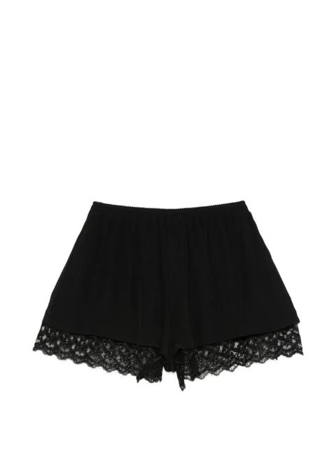 Simone Rocha lace-trim mini shorts - Black - zdjęcie produktu nr 1